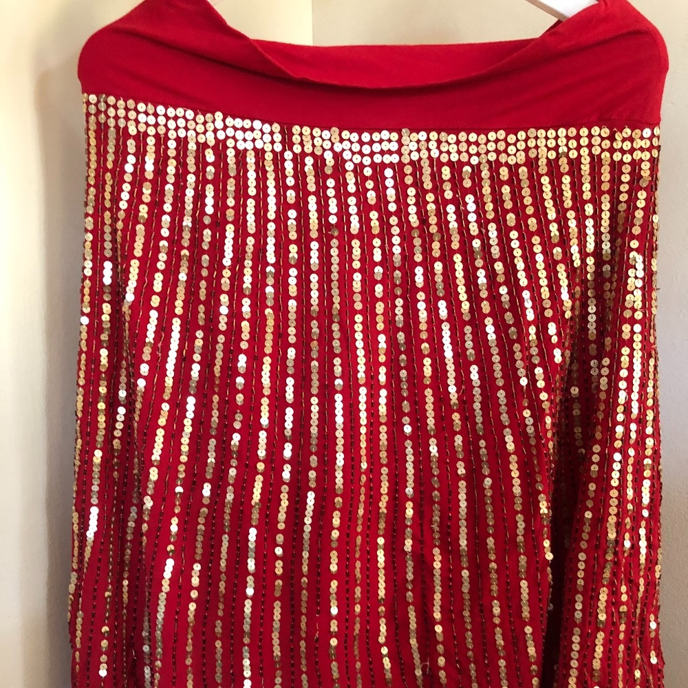 Sequined Long Skirt